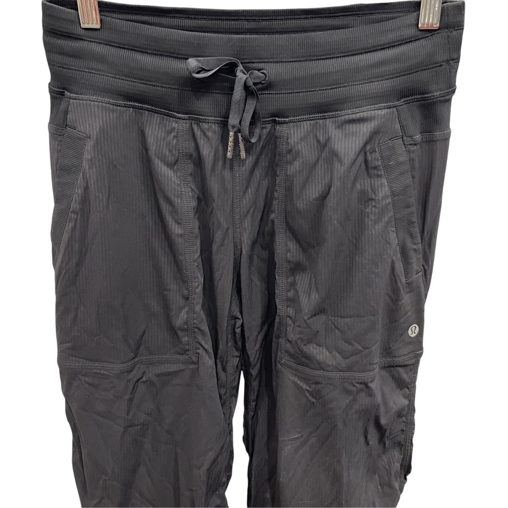 Lululemon Beyond the Studio Jogger Black Pinstripe Textured Pants LW5CVLS - Picture 4 of 6